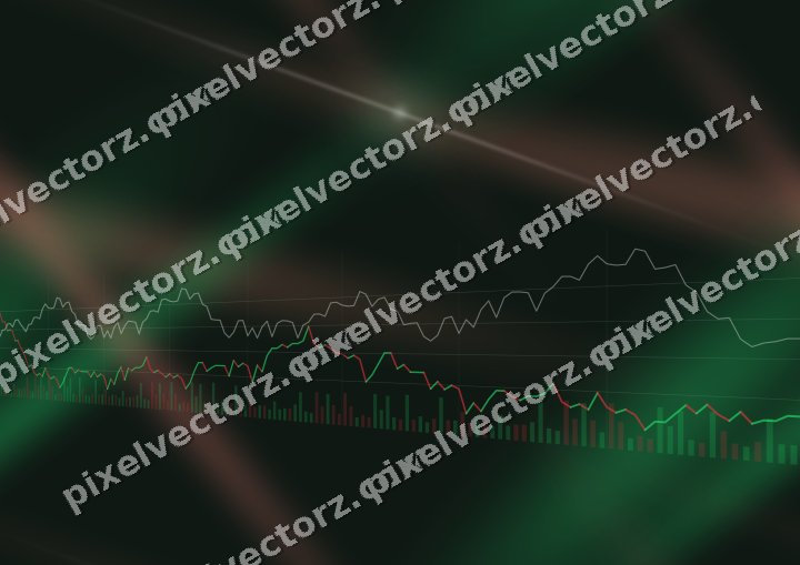 Nahtloser Neon Diagramm Hintergrund in Grün und Rot