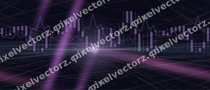 Nahtloser Neon Diagramm Hintergrund in Violett und Blau