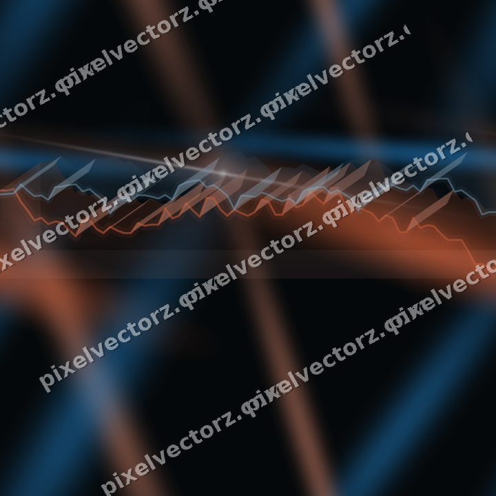 Nahtloser Neon Diagramm Hintergrund in Orange und Türkis