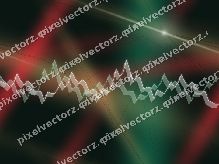 Nahtloser Neon Diagramm Hintergrund in Grün und Rot