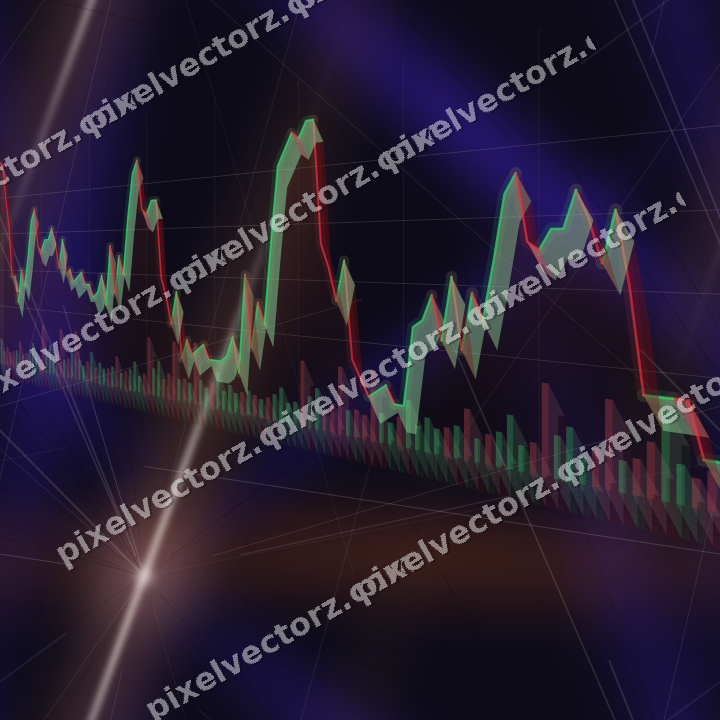 Nahtloser Neon Diagramm Hintergrund in Orange und Blau