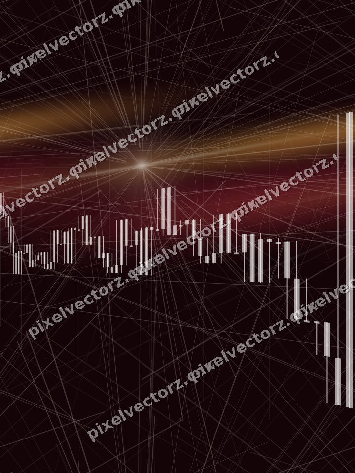 Nahtloser Neon Diagramm Hintergrund in Orange und Bernstein