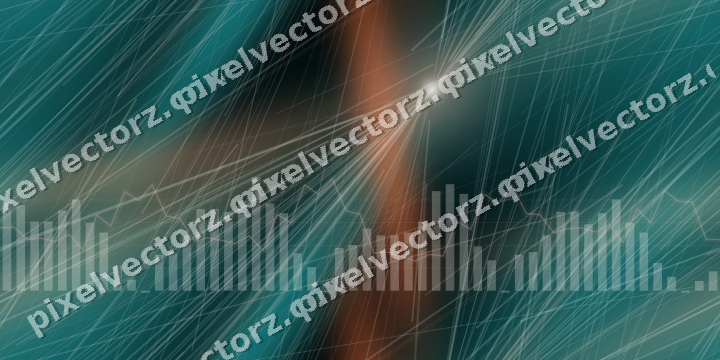 Nahtloser Neon Diagramm Hintergrund in Orange und Petrol