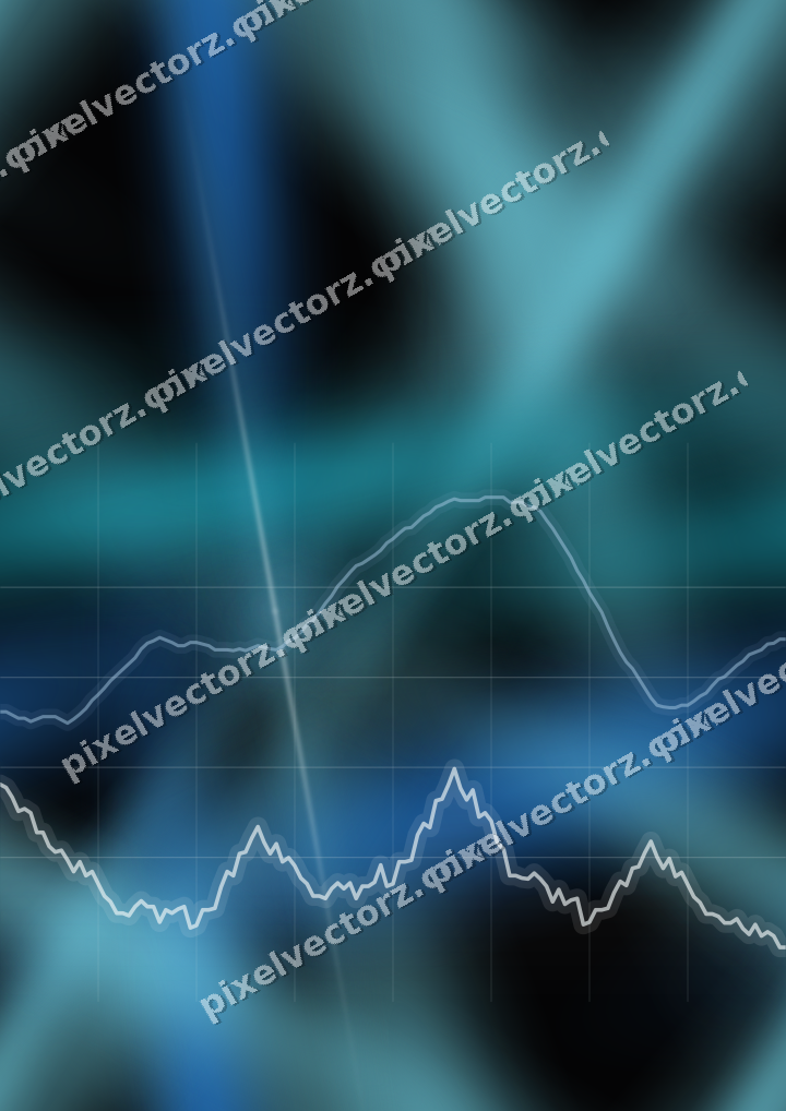 Nahtloser Neon Diagramm Hintergrund in Blau und Petrol