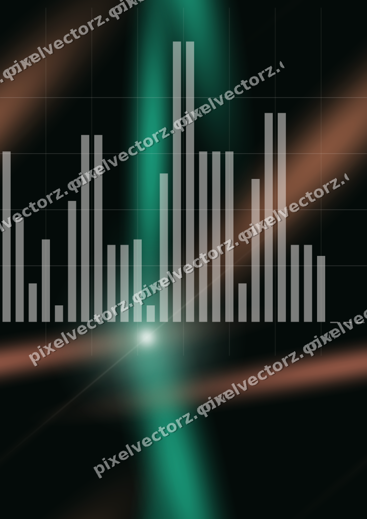Nahtloser Neon Diagramm Hintergrund in Grün und Orange