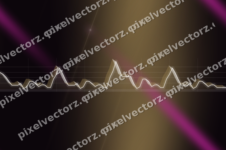 Nahtloser Neon Diagramm Hintergrund in Magenta und Bernstein