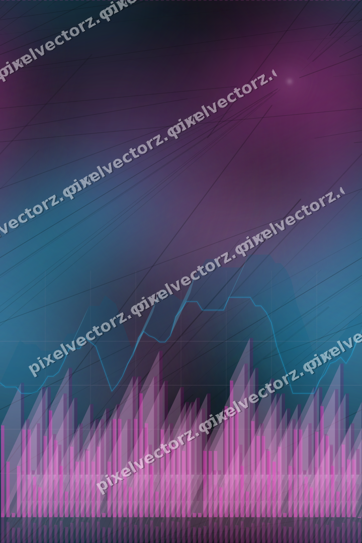 Nahtloser Neon Diagramm Hintergrund in Magenta und Violett