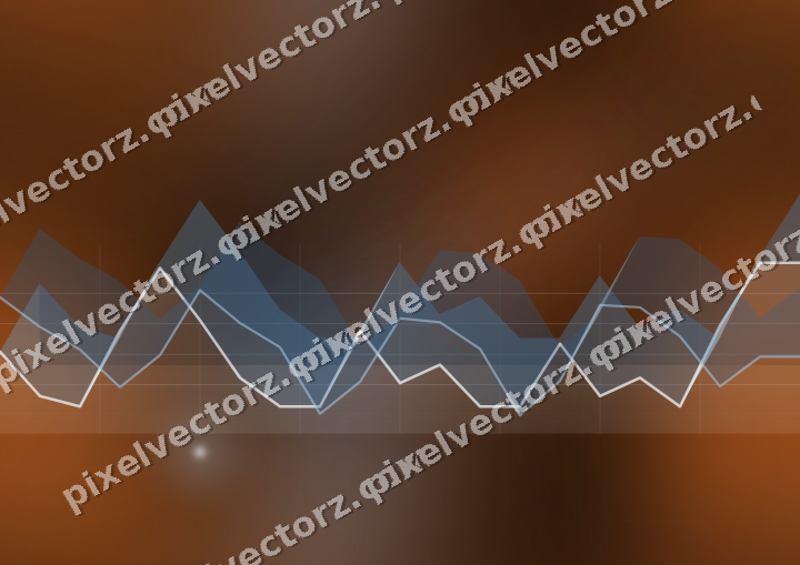 Nahtloser Neon Diagramm Hintergrund in Blau und Orange
