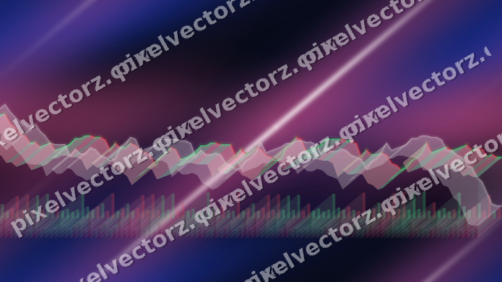 Nahtloser Neon Diagramm Hintergrund in Rosa und Blau