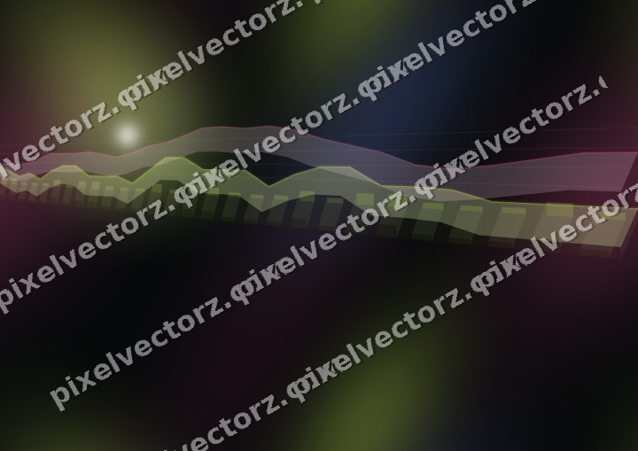 Nahtloser Neon Diagramm Hintergrund in Limette und Bernstein