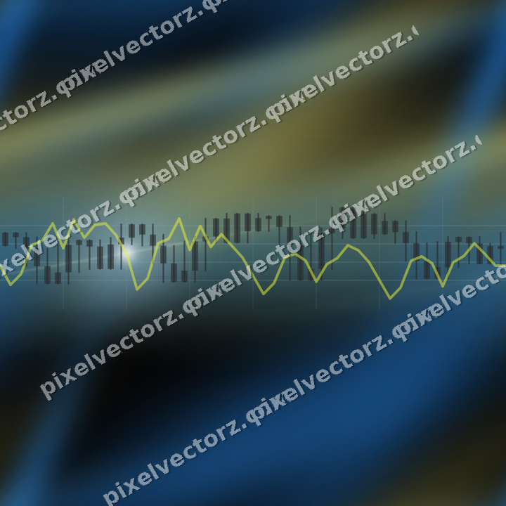 Nahtloser Neon Diagramm Hintergrund in Blau und Gelb