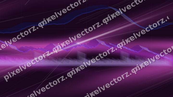 Nahtloser Neon Diagramm Hintergrund in Violett und Blau