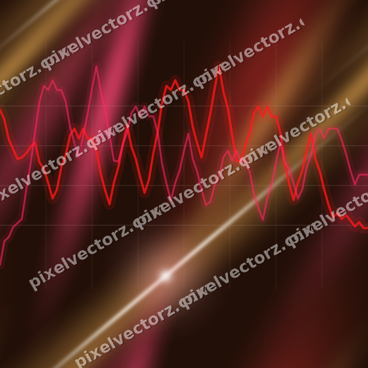 Nahtloser Neon Diagramm Hintergrund in Rot und Orange