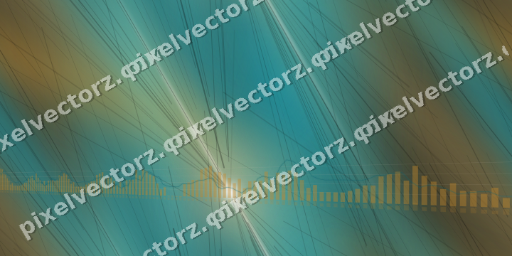 Nahtloser Neon Diagramm Hintergrund in Bernstein und Petrol