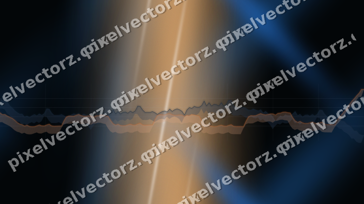Nahtloser Neon Diagramm Hintergrund in Blau und Orange
