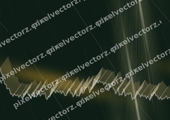 Nahtloser Neon Diagramm Hintergrund in Bernstein und Dunkelgrün