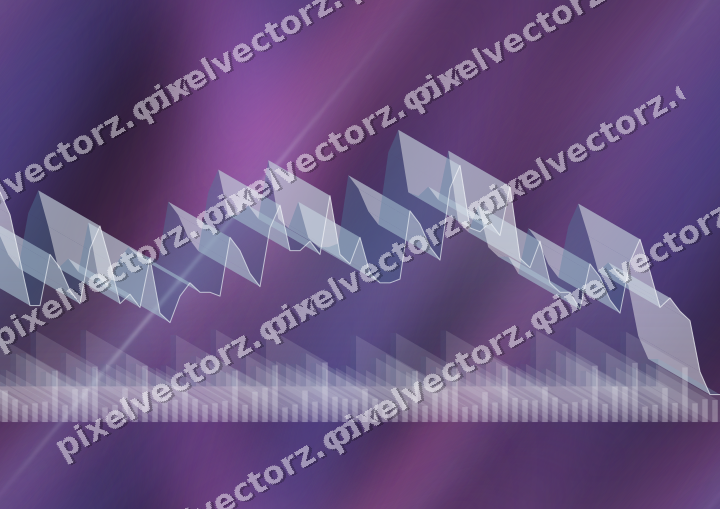 Nahtloser Neon Diagramm Hintergrund in Violett und Blau