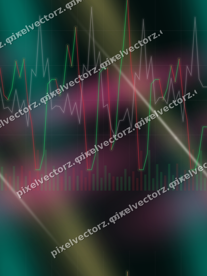 Nahtloser Neon Diagramm Hintergrund in Rosa und Orange
