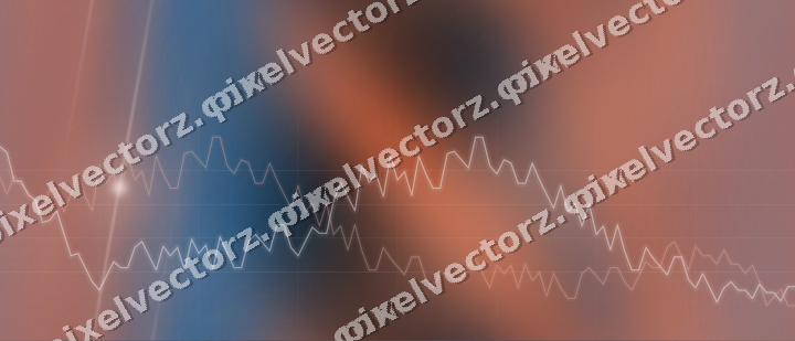 Nahtloser Neon Diagramm Hintergrund in Orange und Türkis
