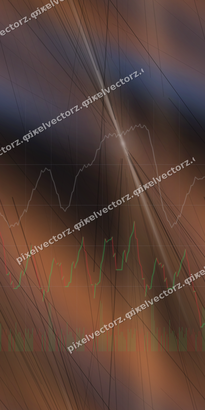 Nahtloser Neon Diagramm Hintergrund in Blau und Orange
