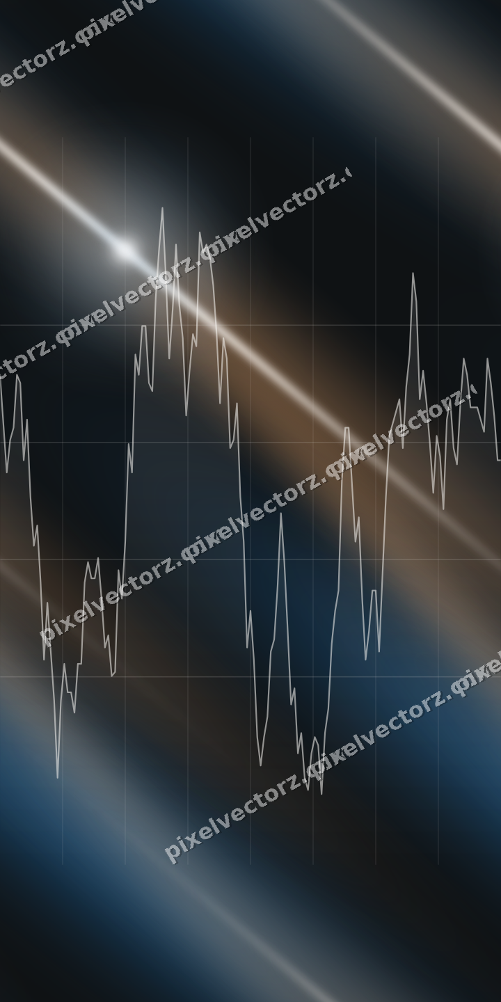 Nahtloser Neon Diagramm Hintergrund in Blau und Orange