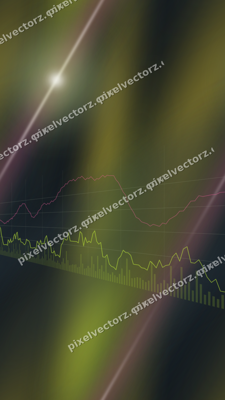 Nahtloser Neon Diagramm Hintergrund in Limette und Bernstein