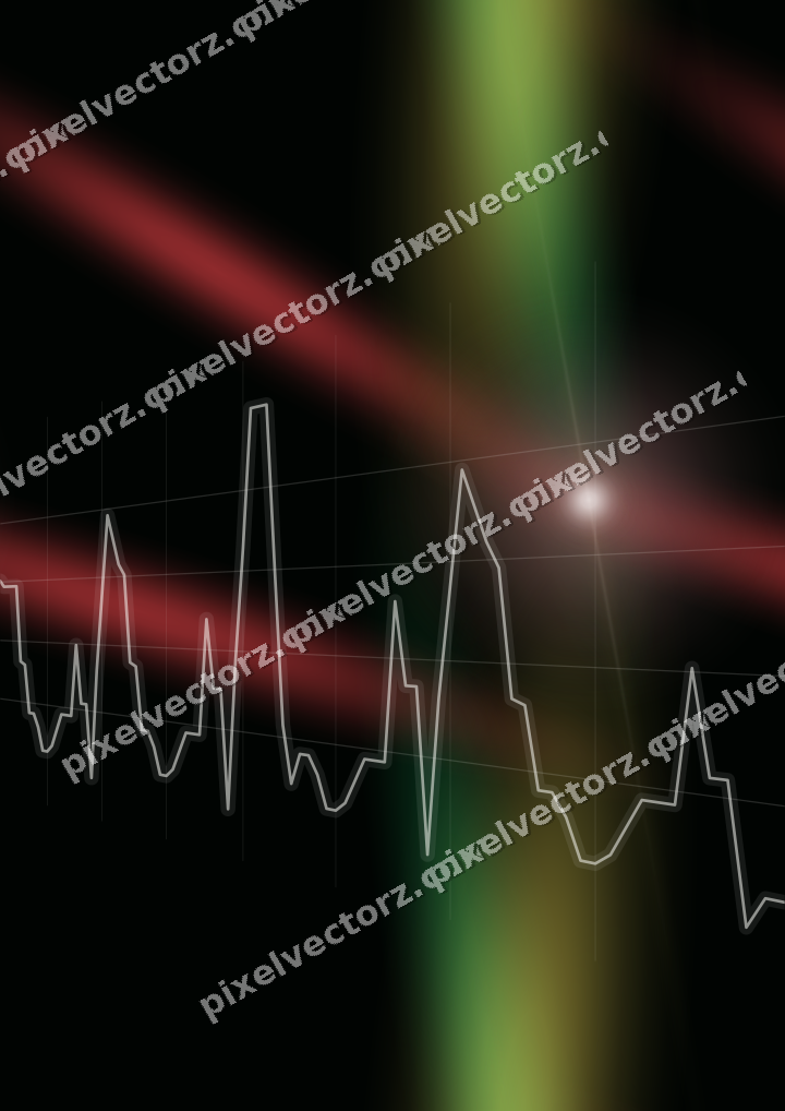 Nahtloser Neon Diagramm Hintergrund in Rot und Orange