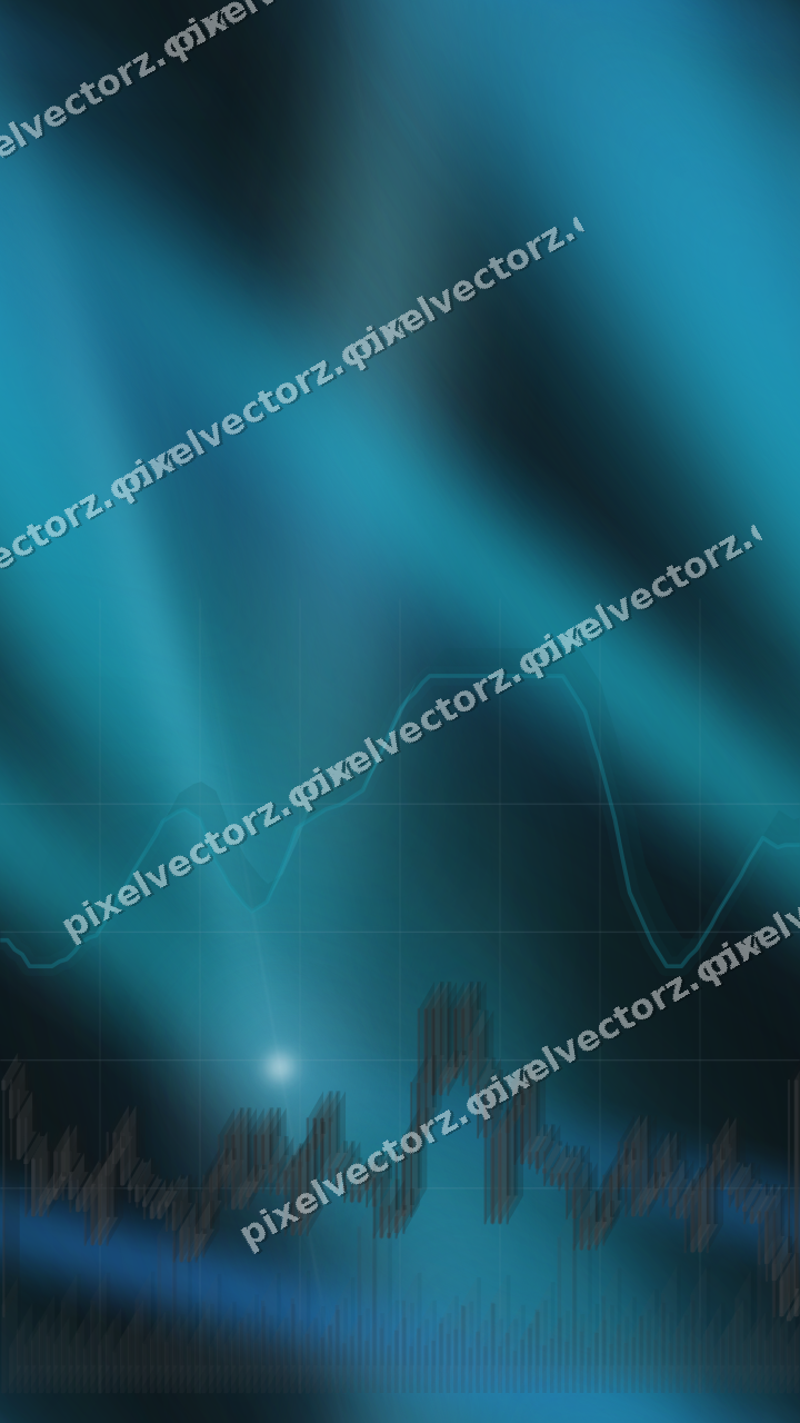 Nahtloser Neon Diagramm Hintergrund in Blau und Petrol