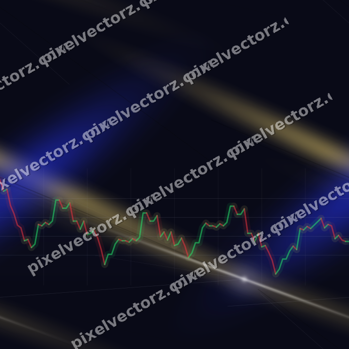 Nahtloser Neon Diagramm Hintergrund in Blau und Bernstein
