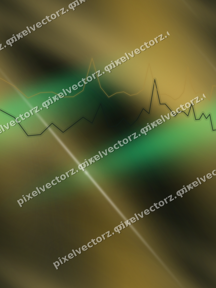 Nahtloser Neon Diagramm Hintergrund in Grün und Bernstein