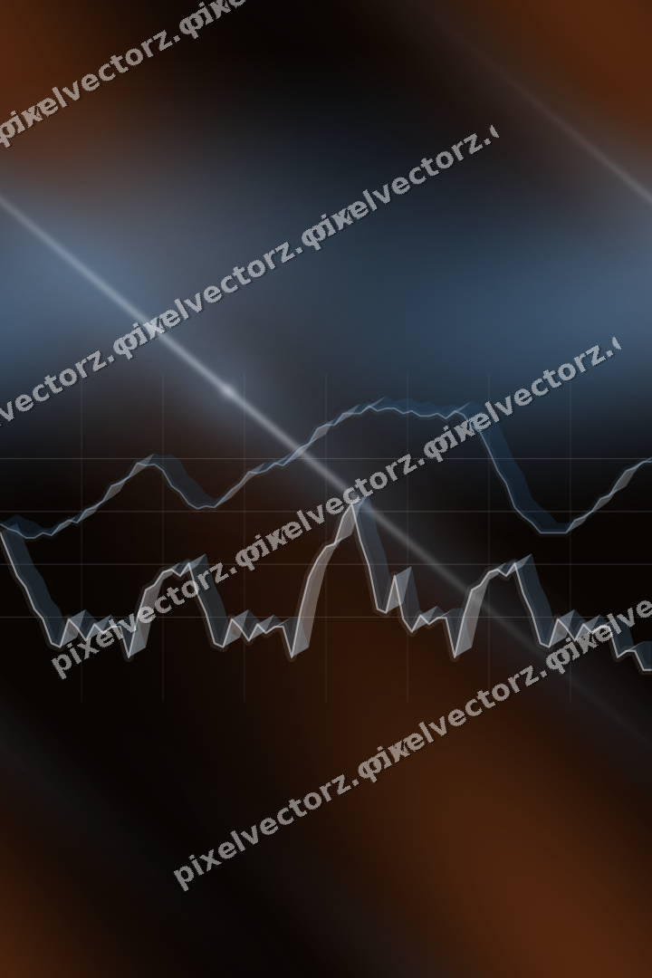Nahtloser Neon Diagramm Hintergrund in Blau und Orange