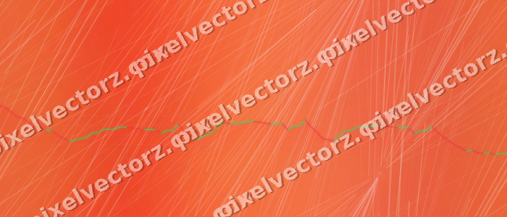 Nahtloser Neon Diagramm Hintergrund in Rot und Orange