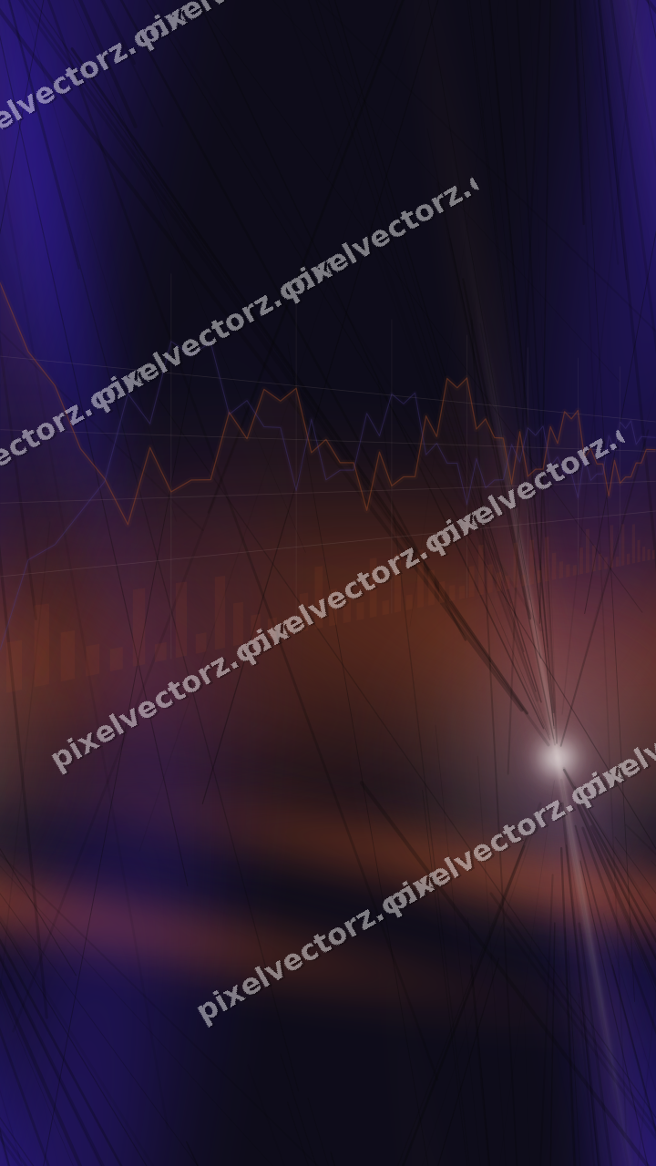 Nahtloser Neon Diagramm Hintergrund in Orange und Blau
