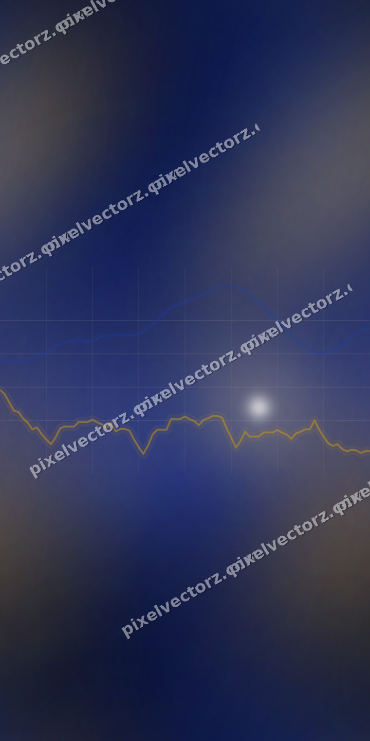 Nahtloser Neon Diagramm Hintergrund in Bernstein und Blau