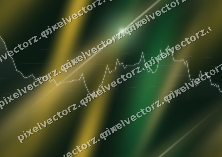 Nahtloser Neon Diagramm Hintergrund in Grün und Bernstein