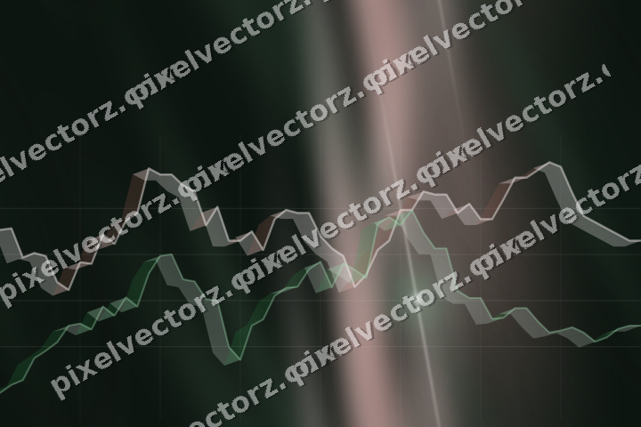 Nahtloser Neon Diagramm Hintergrund in Dunkelgrün und Rot