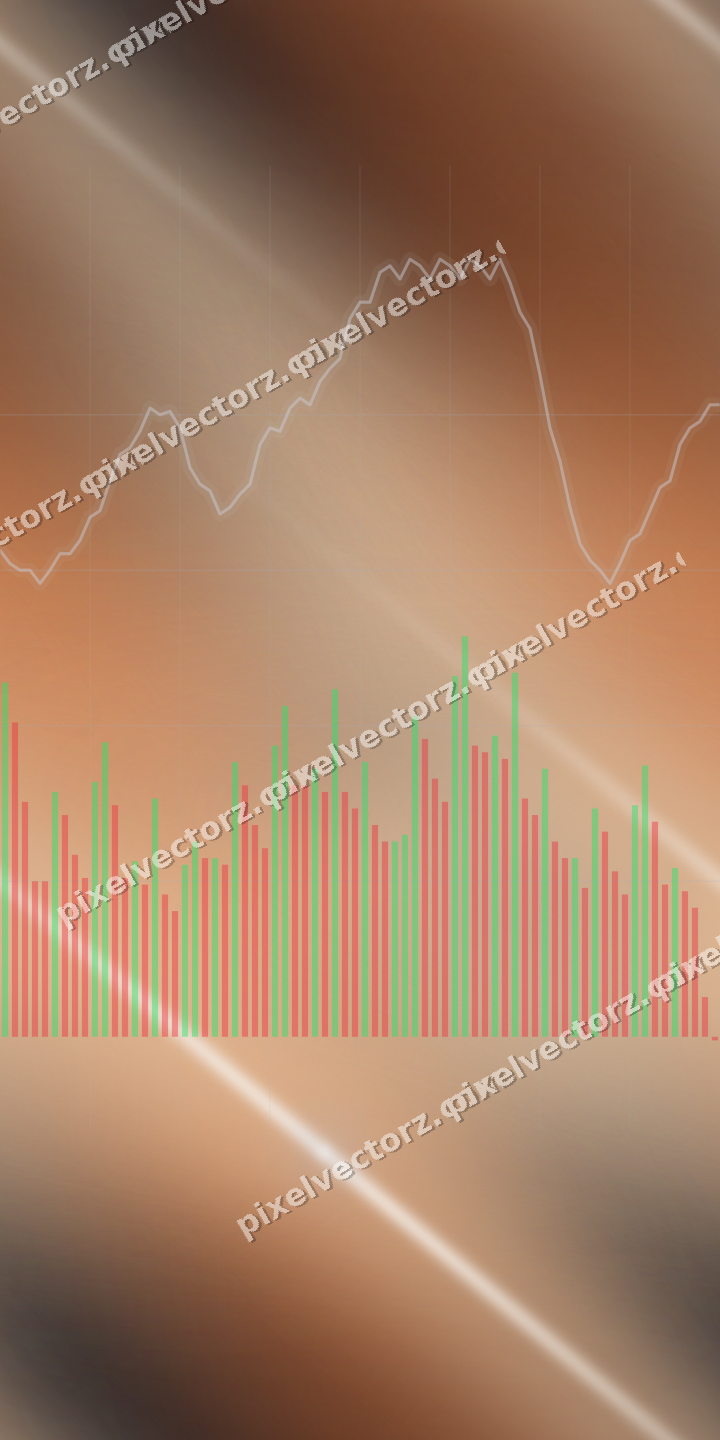 Nahtloser Neon Diagramm Hintergrund in Dunkelblau und Orange
