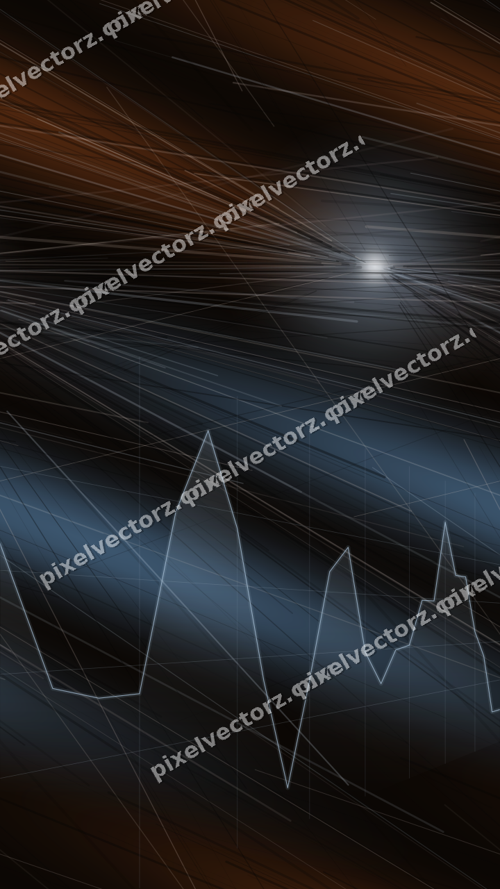 Nahtloser Neon Diagramm Hintergrund in Blau und Orange
