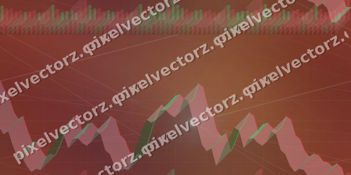Nahtloser Neon Diagramm Hintergrund in Blau und Rot