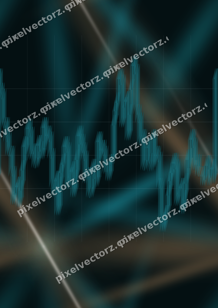 Nahtloser Neon Diagramm Hintergrund in Petrol und Orange