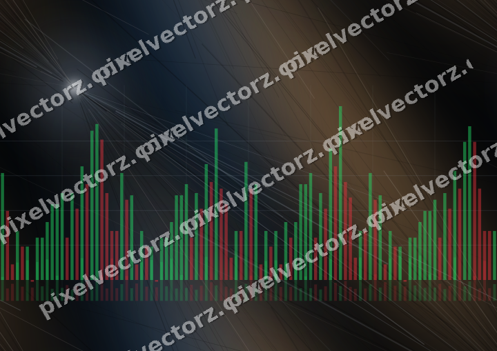 Nahtloser Neon Diagramm Hintergrund in Blau und Orange
