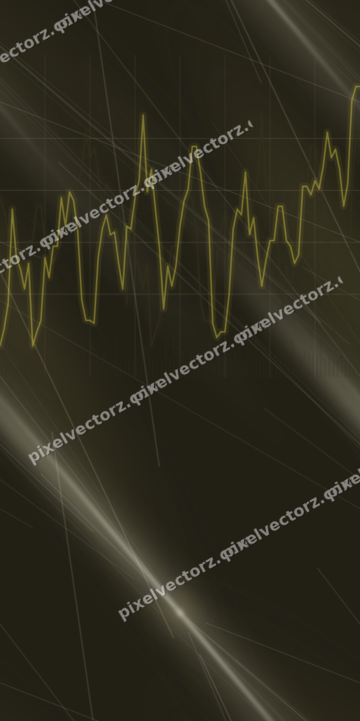 Nahtloser Neon Diagramm Hintergrund in Dunkelbernstein und Gelb