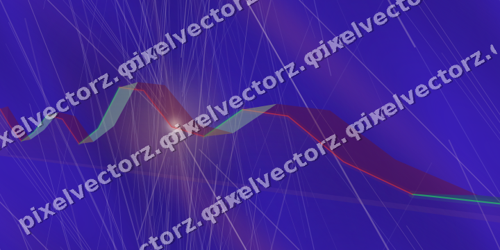 Nahtloser Neon Diagramm Hintergrund in Orange und Blau