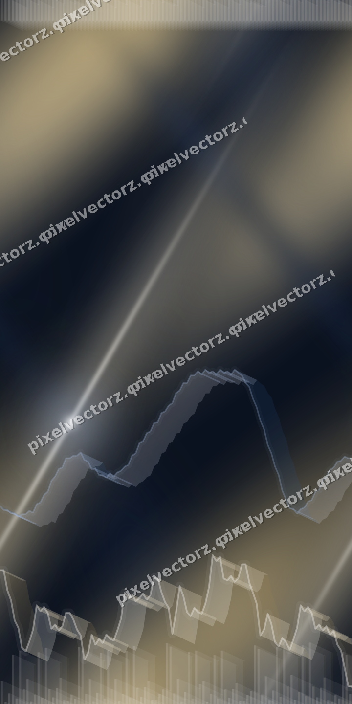 Nahtloser Neon Diagramm Hintergrund in Dunkelblau und Bernstein