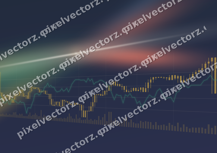 Leuchtender Neon Diagramm Hintergrund in Bernstein und Grün