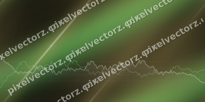 Nahtloser Neon Diagramm Hintergrund in Grün und Bernstein