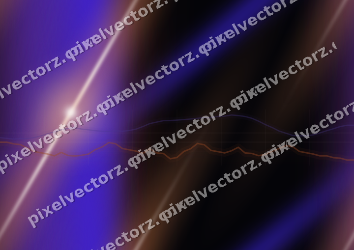 Nahtloser Neon Diagramm Hintergrund in Orange und Blau