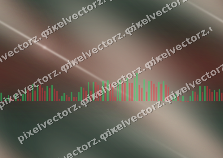 Nahtloser Neon Diagramm Hintergrund in Dunkelrot und Dunkelgrün