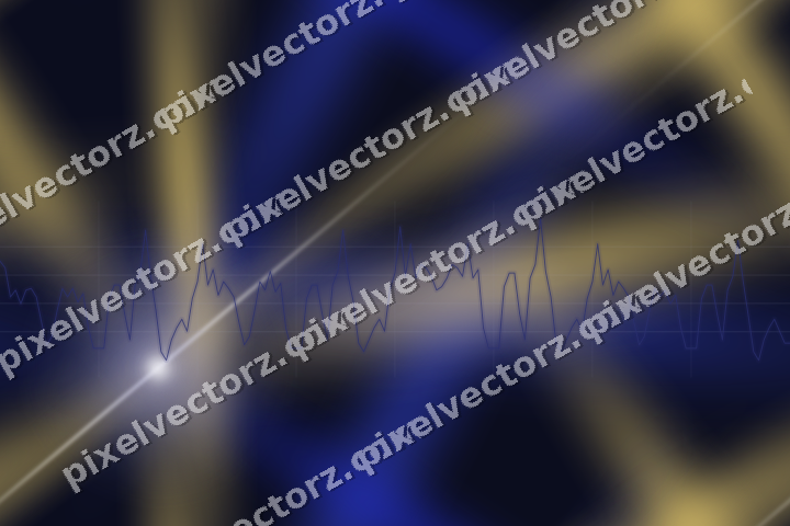 Nahtloser Neon Diagramm Hintergrund in Blau und Bernstein