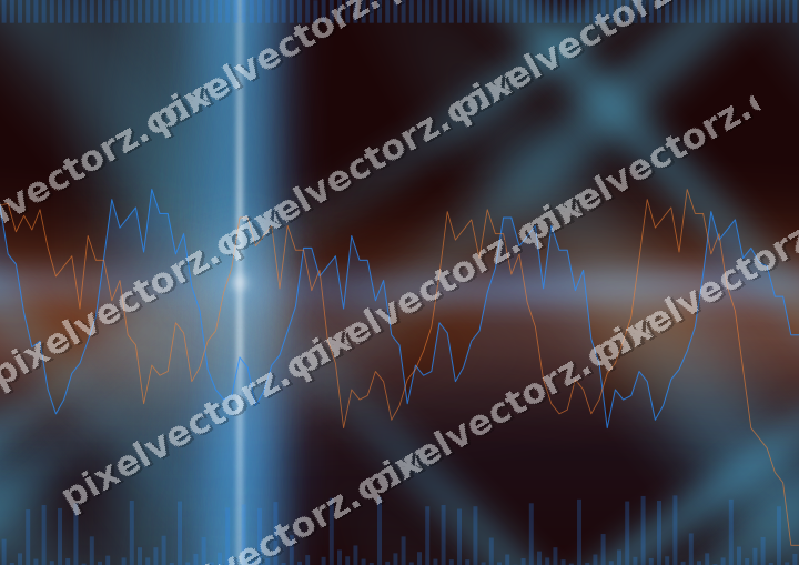 Nahtloser Neon Diagramm Hintergrund in Blau und Rot